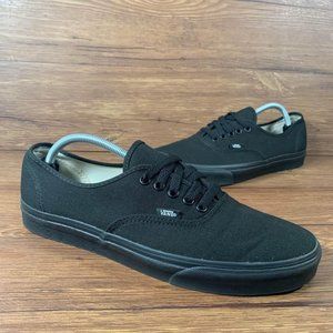 Vans Authentic Triple Black Sneakers Men’s Size 12